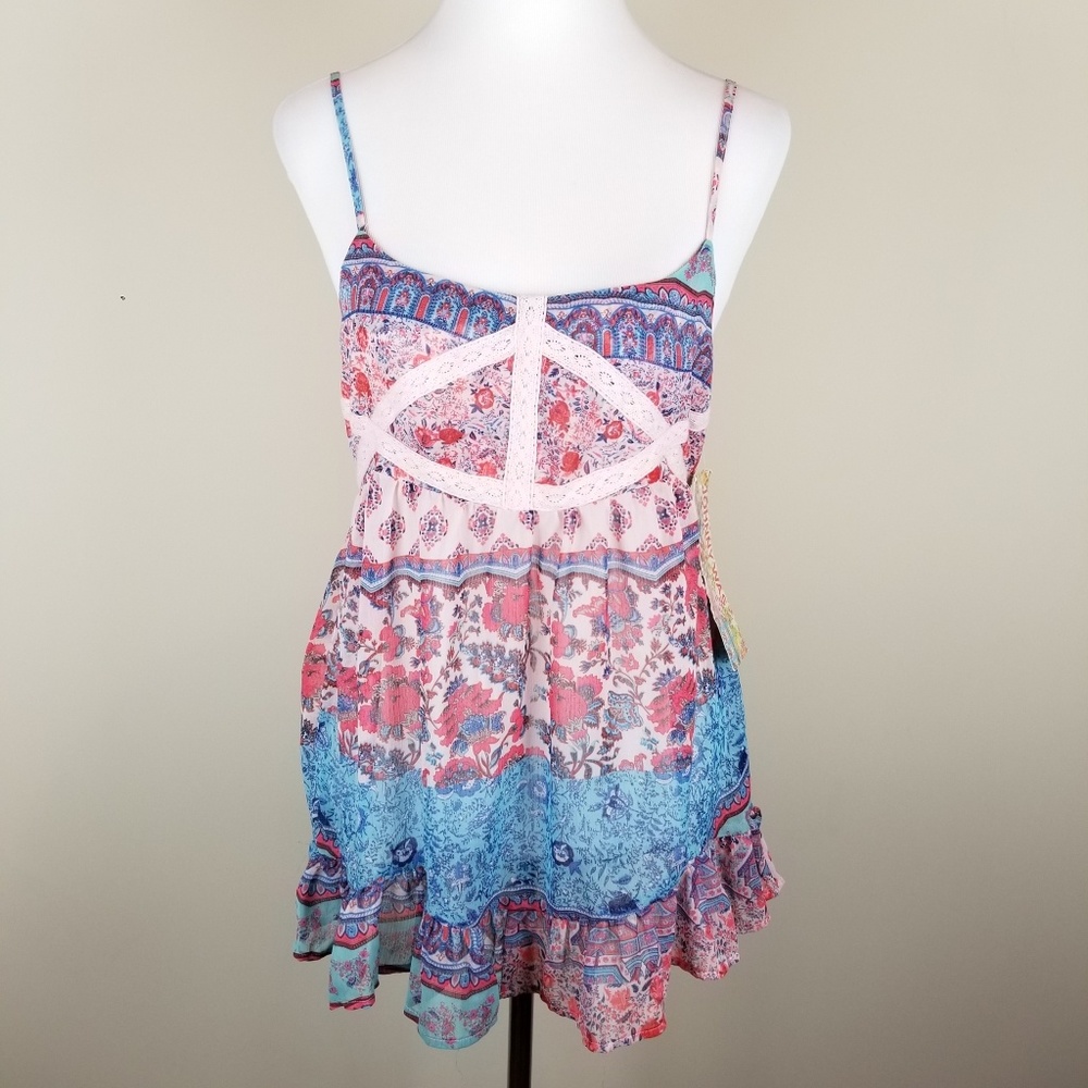 JOHNNY WAS Silk Floral Tank Top